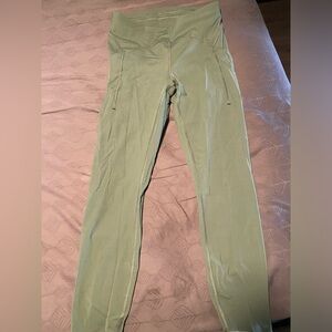 Lululemon high waist leggings in pastel green